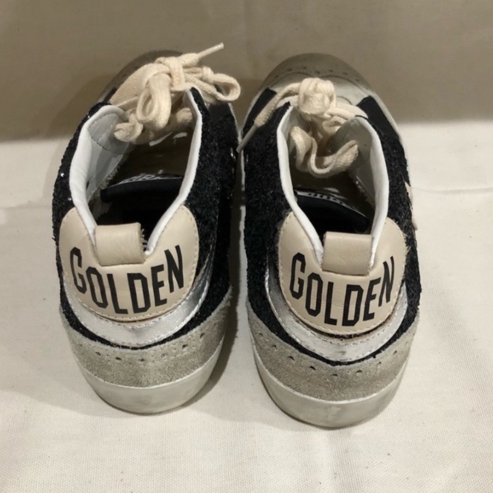 Golden Goose Mid Star Black Glitter Private Edt Limited Edition Sneakers 36 - Picture 6 of 8